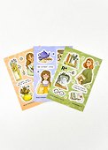 Набор стикеров «Книги, цветы, чай», 3 листа, Remarklee - 1