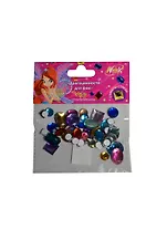 Материал для аппл. из стразов Драгоценности для Феи из пласт. (MU80270-s/WHJ) (40шт) (WINX Club) (упаковка)