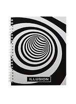 Тетрадь 96л кл. "ILLUSION" спираль, ламинация, выб.лак, ассорти, Idea