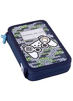 Пенал школьный 2отд. "GAME GEEK" 20*13, ткань