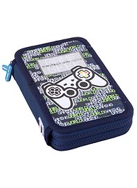 Пенал школьный 2отд. "GAME GEEK" 20*13, ткань