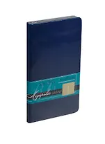 Еженедельник недат. А6 80л "MEGAPOLIS VELVET" темно-синий, иск.кожа, тонир.блок, золотой обрез, ляссе, Bruno Visconti