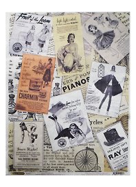 Рисовая бумага для декупажа Craft Premier Винтажная реклама1 (CP04273) (28,2х38,4см) (25г/м) (упаковка)
