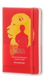Записная книжка «Game of Thrones» А6, в линейку, красная, Moleskine