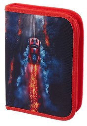 Пенал с наполнением «Foggy car», 1 отделение, 24 предмета, 21х14 см, Brauberg