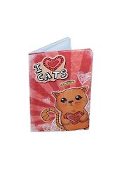 Обложка для паспорта I LOVE CATS (13,7*9,6см) (629008)