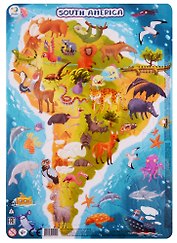 Пазл в рамке Dodo Южная Америка 53 элемента