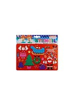 Трафарет пластиковый в пакете с хедером, 19*12.5 см, новогодний (11-24156-2027)