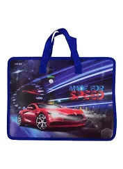 Папка для тетрадей А4 "Made for Speed" 33,5*26, молния, ручки, расширение, пластик+текстиль