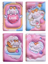 Тетрадь 38л лин. "Кролик Love", 3D, диз.блок, спираль, ассорти, инд.уп.