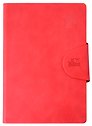 Ежедневник недатированный «Snap book. No 5» А5, красный, 136 листов, экокожа, Listoff