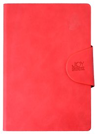 Ежедневник недатированный «Snap book. No 5» А5, красный, 136 листов, экокожа, Listoff