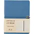 Записная книжка А6 100л лин. "LITE BOOK. Синий" иск.кожа, интегр.переплет, скругл.углы, ляссе, поперечн.резинка, инд.уп. - 0