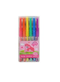 Ручки гелевые 06цв "My Little Pony", неоновые, блистер, подвес, Proff