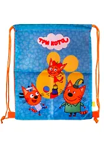 Мешок для сменной обуви "Три кота" 27*32*1, водостойкий мат-л