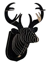 3D конструктор, Green Planet Голова благородного оленя КВ Черный