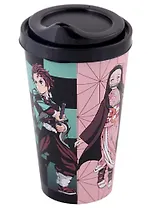 Стакан аниме Demon Slayer Tanjiro и Nezuko (пластик) (550 мл)
