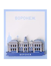 Сувенирный магнит Дом Земсковых (Воронеж) (дерево) (ВДЗ1)