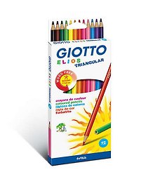 Карандаши цветные Giotto, Elios, пластиковые 12 цветов