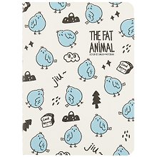 Записная книжка «Fat animals» А6, 24 листа в клетку, сшивка, Languo, в ассортименте