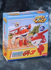 Пазл 64А SuperWings Спасатели в Австралии (02812) (3+) (коробка)