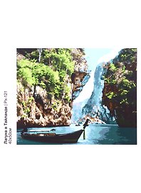 Картина-раскраска по номерам «Лагуна в Тайланде», 40 х 50 см, на холсте, Lori