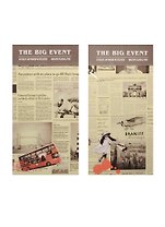 Блокнот А6+ 50л 9*17см "The Big Event" склейка, Haich