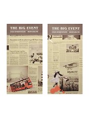 Блокнот А6+ 50л 9*17см "The Big Event" склейка, Haich