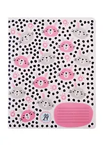 Тетрадь в клетку Academy Style, "Животные в горошек", 24 листа, в ассортименте