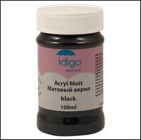 Матовый акрил black (100мл) (da2119)