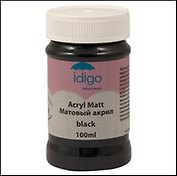 Матовый акрил black (100мл) (da2119)