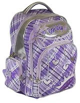 Рюкзак школьный "Crown", 40*30см, светоотр.элементы, уплотн.спинка, 2 отдела, карманы, подвески, EaStar