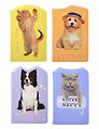 Книга для записей А5 96л "Animals" тонир.блок, ПВХ-обл, ассорти