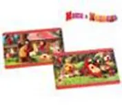 Пазл,  "Маша и Медведь", 6 эл., 27*18*0,8см , дерево,  в ассортименте