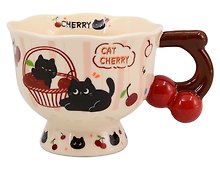 Кружка Cherry Cat Котик в корзинке (керамика) (360мл) (12-6641-202604-07)
