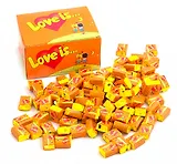 Жевательная резинка Love is/Лав из... Ананас/Апельсин в асс.""