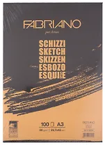 Альбом для зарисовок 29,7*42см 100л "Schizz" склейка, 90г/м2, Fabriano 