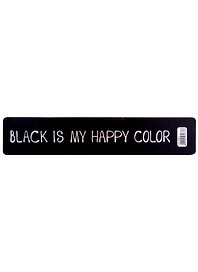 Закладка для книг «Black is my happy color», пластик
