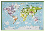 Карта-раскраска Животные