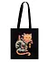 Сумка-шоппер Кот-самурай (текстиль) (40х35) (СК2025-308) - 1