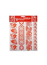 Трафарет пластик многораз. ПВХ Бордюр Виноградная лоза №1 (Л-107) (20х25см)