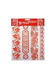 Трафарет пластик многораз. ПВХ Бордюр Виноградная лоза №1 (Л-107) (20х25см)