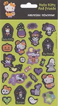 Наклейки объемные 110х200 "Хеллоу Китти и друзья Хэллоуин пиксель"