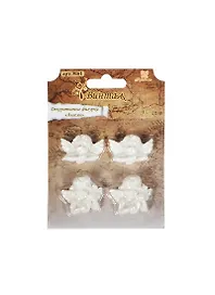 Декоративные фигурки Ангелы (смола) (8161) (4шт) (Рукоделие) (блистер)