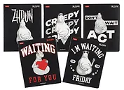 Тетрадь 48л кл. "Ждун" мел.картон, выб.лак, ассорти