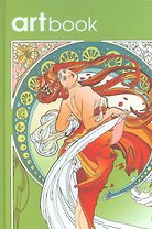 Записная книга-раскраска Artbook Ар-нуво (зеленая)