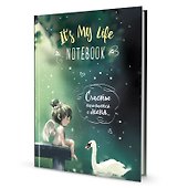Книга для записей «It's My Life Notebook. Счастье начинается с меня. Зеленая с лебедем», А5, 64 листа, линованная, Контэнт - 0