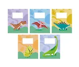 Тетрадь в косую линейку Listoff, "Динозаврики (Универсальная плашка)", 12 листов, в ассортименте