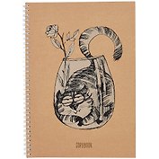 Тетрадь в клетку Unnika, "Озорной котик", А4, 96 листов