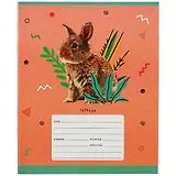 Тетрадь в клетку Listoff, "Зоомир", 24 листа, в ассортименте